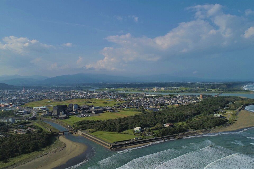 空から見た高鍋町
