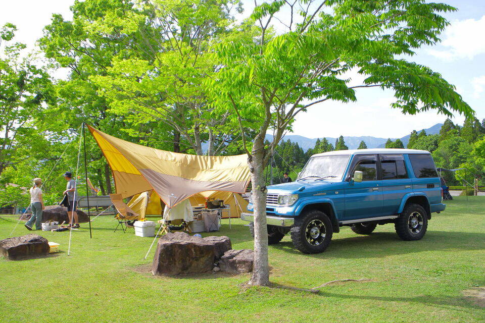 ゆのまえグリーンパレスのキャンプ場