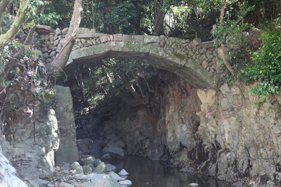 桑野の梯橋（かけはしばし）全景