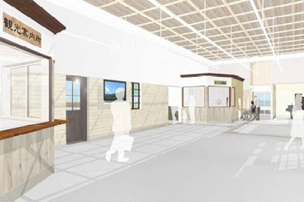 高鍋駅の改修イメージ
