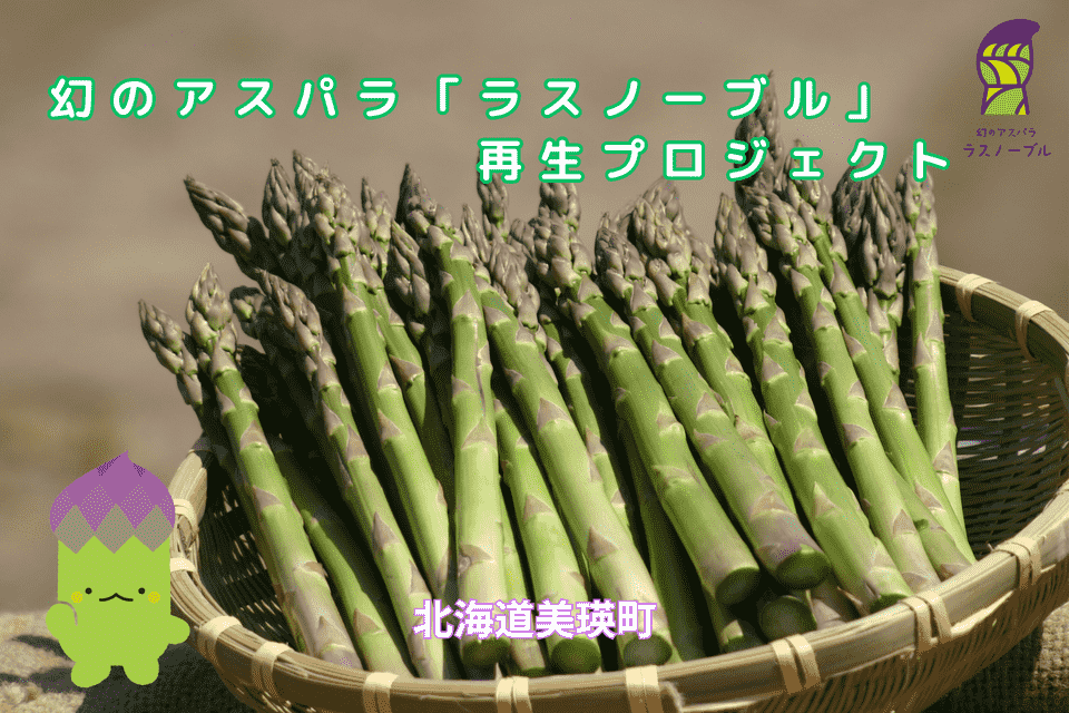 北海道美瑛町 幻のアスパラ「ラスノーブル」再生プロジェクト | 企ふ