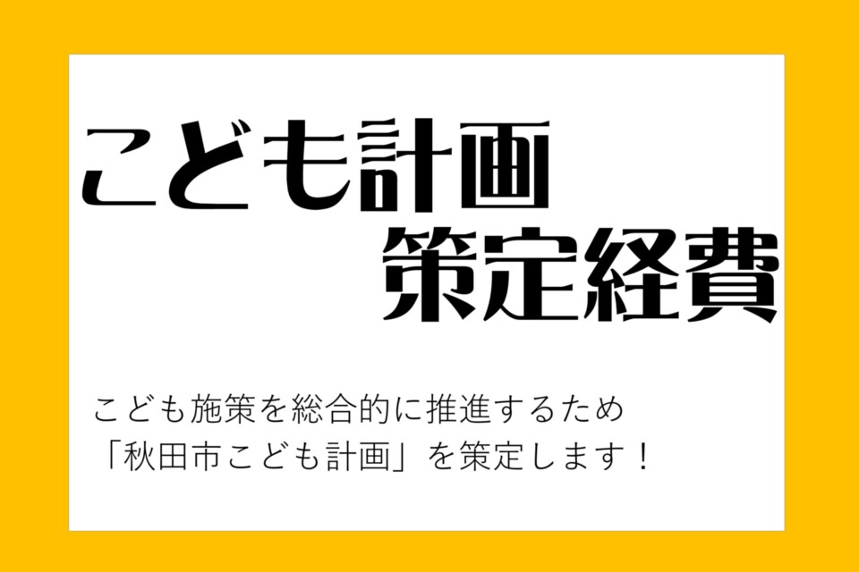 こども計画策定経費