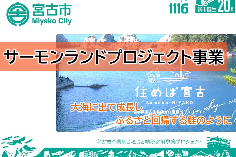 サーモンランドプロジェクト事業～大海に出て成長し、ふるさと回帰する鮭のように～