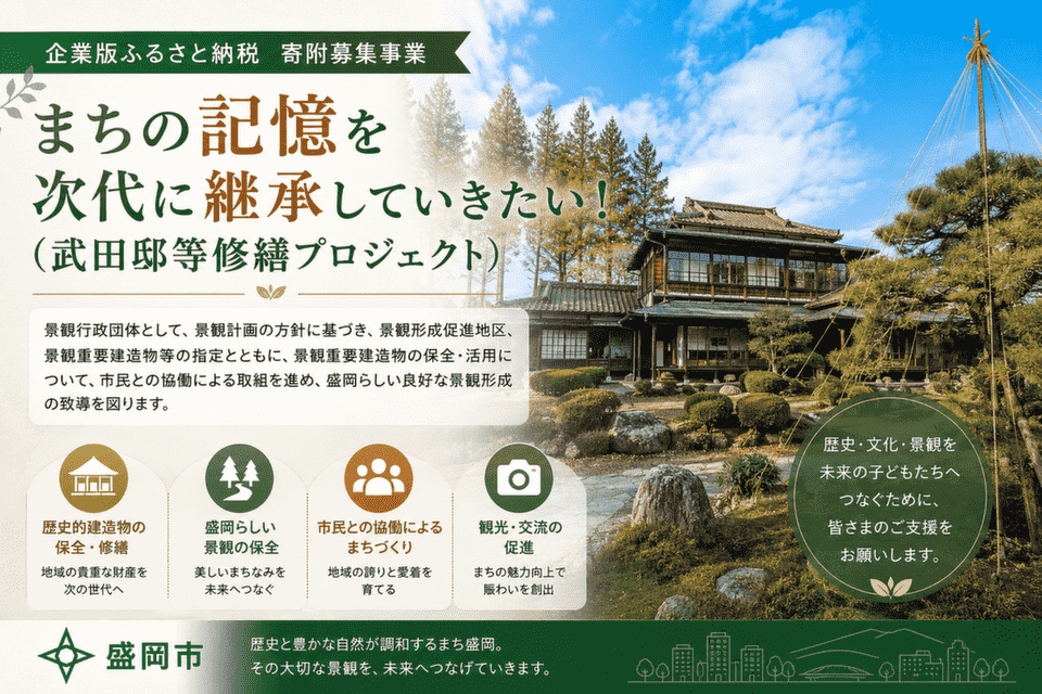 まちの記憶を次代に継承していきたい！（武田邸等修繕プロジェクト）