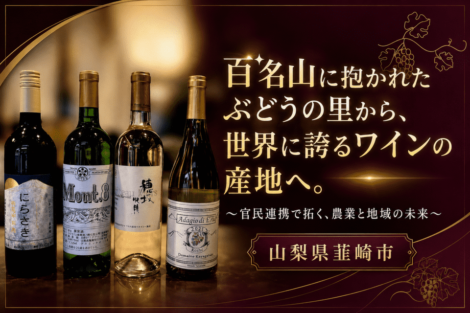 山梨県韮崎市-百名山に抱かれたぶどうの里から、世界に誇るワインの産地へ。 ～官民連携で拓く、農業と地域の未来～