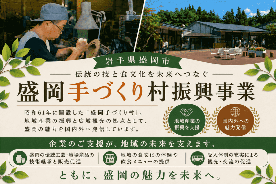 岩手県盛岡市-盛岡手づくり村振興事業