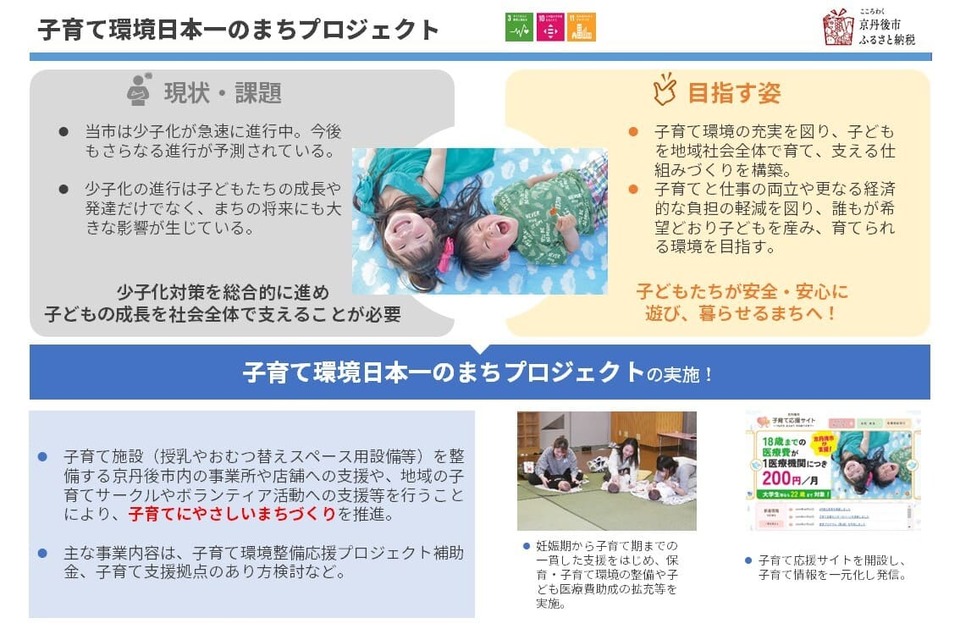 子育て環境日本一のまちプロジェクト